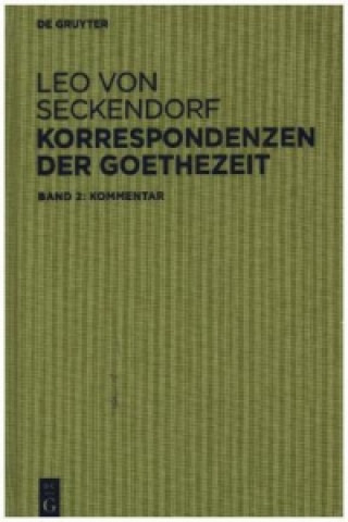 Книга Korrespondenzen der Goethezeit, 2 Teile Leo von Seckendorf