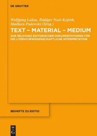 Kniha Text - Material - Medium Wolfgang Lukas