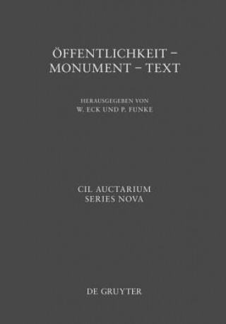 Kniha Öffentlichkeit - Monument - Text Werner Eck