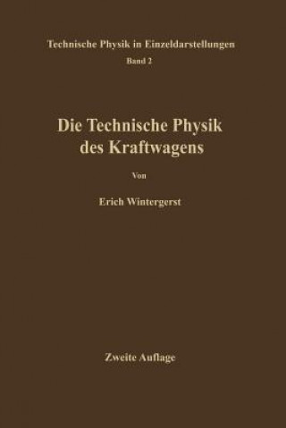 Carte Technische Physik Des Kraftwagens E. Wintergerst