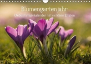 Calendar / Agendă Blumengartenjahr - Geburtstagskalender mit schönen Zitaten (Wandkalender immerwährend DIN A4 quer) Andrea Potratz