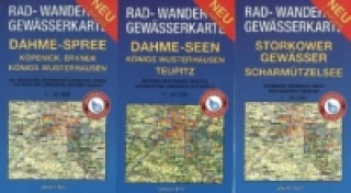 Tiskovina Rad-, Wander- und Gewässerkarten-Set: Spree- und Dahme-Heideseen. Dahme-Seen, Königs Wusterhausen, Teupitz. Storkower Gewässer, Scharmützelsee , 3 Bl. 