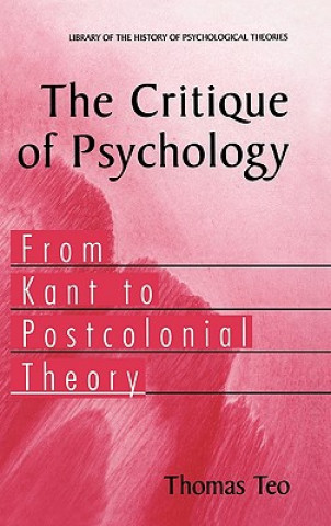 Carte Critique of Psychology Thomas Teo