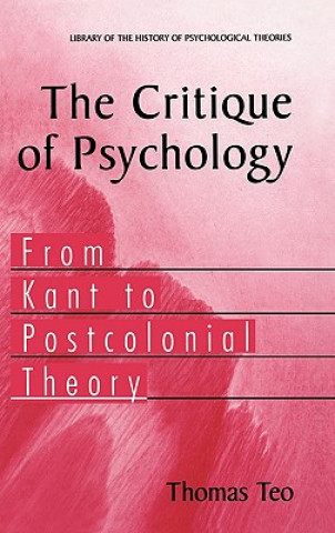 Libro Critique of Psychology Thomas Teo