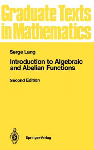 Buch Introduction to Algebraic and Abelian Functions Serge Lang