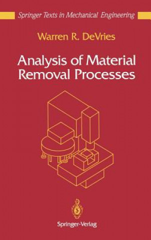 Kniha Analysis of Material Removal Processes DeVries