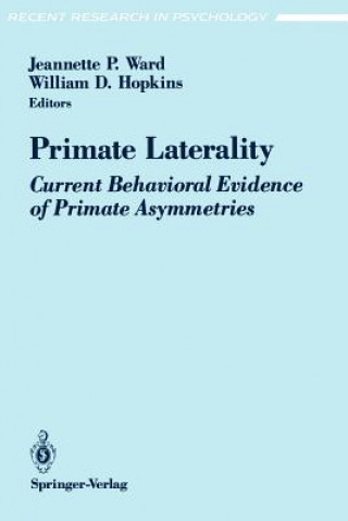 Knjiga Primate Laterality William D. Hopkins
