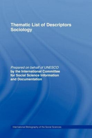 Buch Thematic List of Descriptors - Sociology International Committee for Social Science Information and Documentation