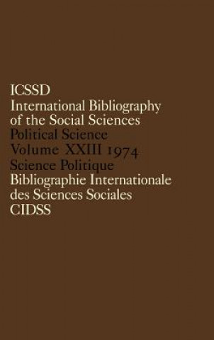 Carte IBSS: Political Science: 1974 Volume 23 International Committee for Social Science Information and Documentation