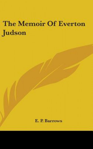 Kniha Memoir Of Everton Judson E. P. Barrows