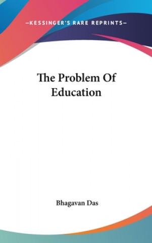 Buch Problem Of Education Bhagavan Das