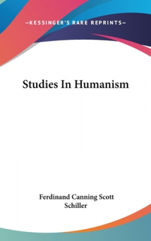 Libro STUDIES IN HUMANISM FERDINAND SCHILLER