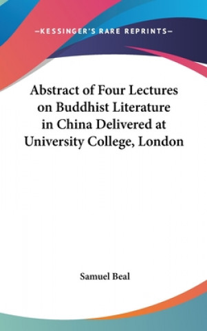 Livro ABSTRACT OF FOUR LECTURES ON BUDDHIST LI SAMUEL BEAL