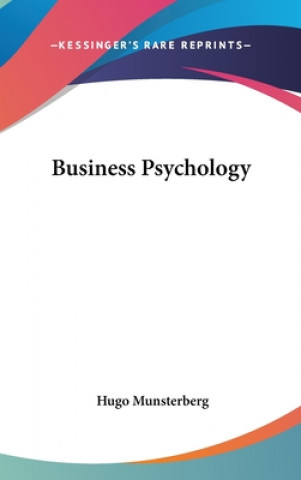 Kniha BUSINESS PSYCHOLOGY HUGO MUNSTERBERG