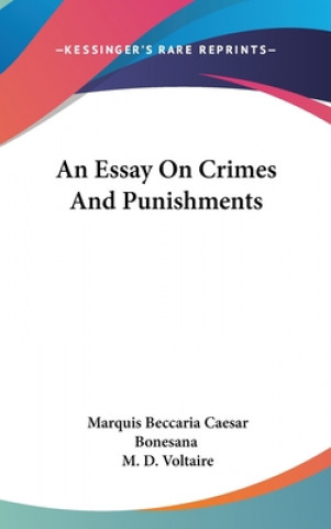 Libro Essay On Crimes And Punishments Marquis Beccaria Caesar Bonesana