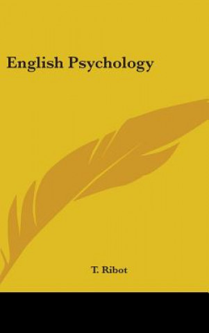 Książka ENGLISH PSYCHOLOGY T. RIBOT