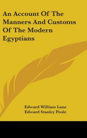 Książka Account Of The Manners And Customs Of The Modern Egyptians Edward William Lane