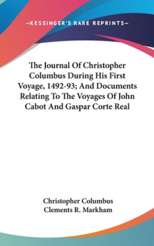 Książka THE JOURNAL OF CHRISTOPHER COLUMBUS DURI CHRISTOPHE COLUMBUS