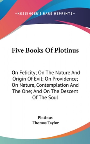 Kniha Five Books Of Plotinus Plotinus