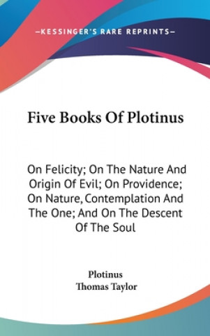 Książka Five Books Of Plotinus Plotinus