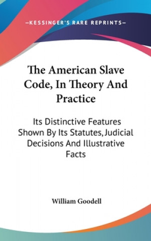 Carte American Slave Code, In Theory And Practice William Goodell