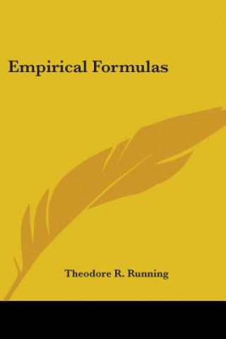 Kniha Empirical Formulas R. Running Theodore