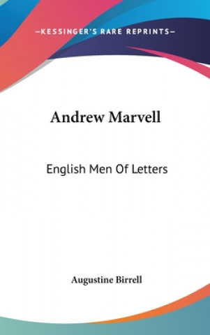 Buch Andrew Marvell Augustine Birrell