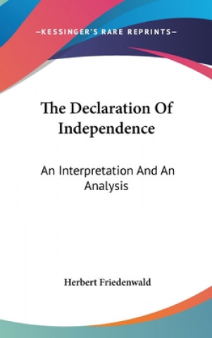 Carte Declaration Of Independence Herbert Friedenwald