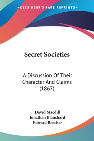 Carte Secret Societies Edward Beecher