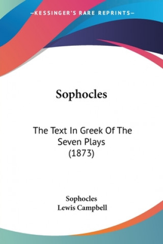Könyv Sophocles Sophocles