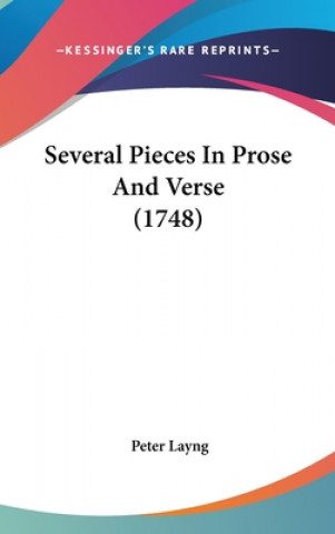 Libro Several Pieces In Prose And Verse (1748) Peter Layng