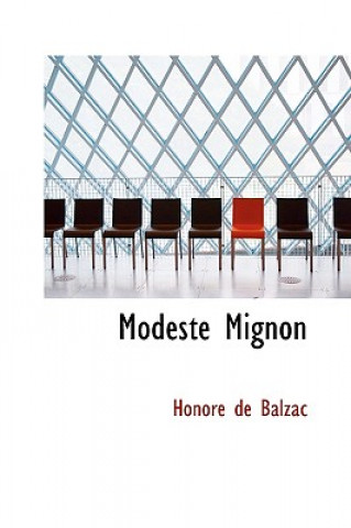 Könyv Modeste Mignon Honoré De Balzac
