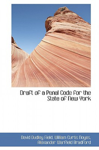 Buch Draft of a Penal Code for the State of New York William Curtis Noyes Alex Dudley Field