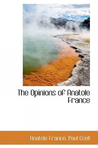 Kniha Opinions of Anatole France Anatole France