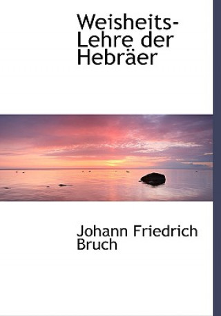 Buch Weisheits-Lehre Der Hebracer Johann Friedrich Bruch