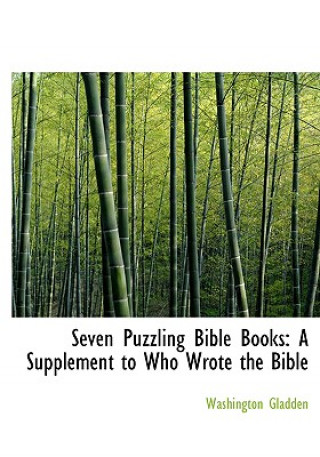 Libro Seven Puzzling Bible Books Washington Gladden