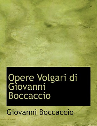 Carte Opere Volgari Di Giovanni Boccaccio Professor Giovanni Boccaccio