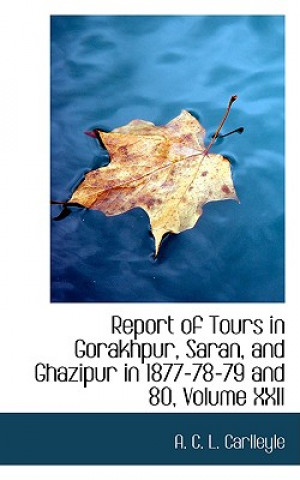 Książka Report of Tours in Gorakhpur, Saran, and Ghazipur in 1877-78-79 and 80, Volume XXII A C L Carlleyle