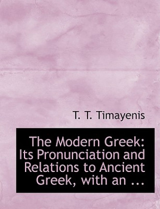 Libro Modern Greek T T Timayenis