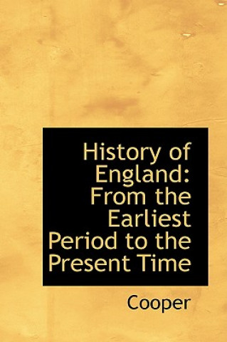 Kniha History of England Cooper