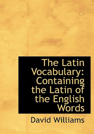 Kniha Latin Vocabulary David Williams