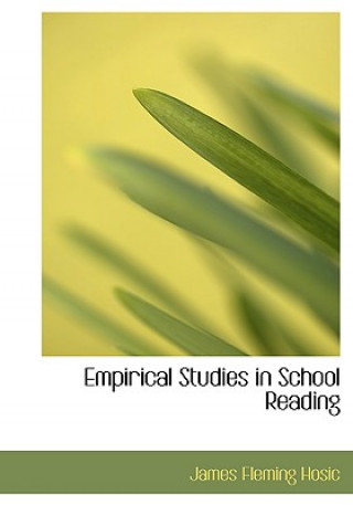 Carte Empirical Studies in School Reading James Fleming Hosic