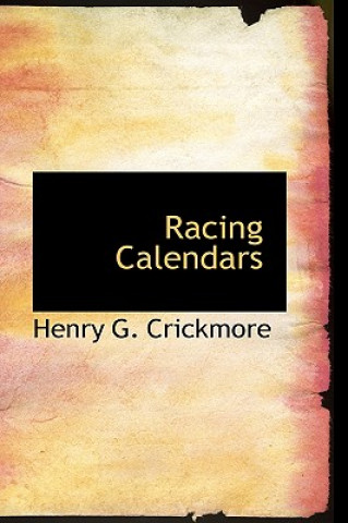 Książka Racing Calendars Henry G Crickmore