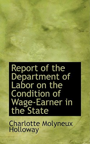 Kniha Report of the Department of Labor on the Condition of Wage-Earner in the State Charlotte Molyneux Holloway