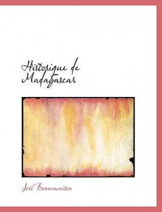 Book Historique de Madagascar Joall Bonnemaison