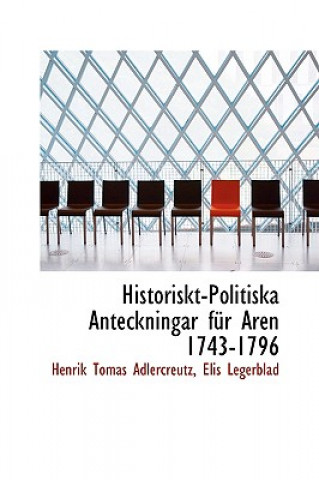 Kniha Historiskt-Politiska Anteckningar Fur Aren 1743-1796 Henrik Tomas Adlercreutz