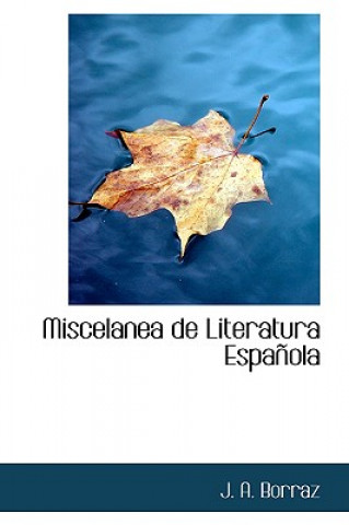 Książka Miscelanea de Literatura Espanola J A Borraz