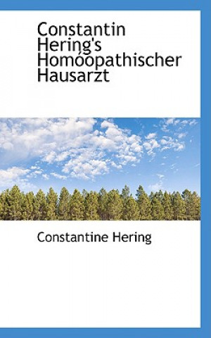 Książka Constantin Hering's Homoopathischer Hausarzt Constantine Hering