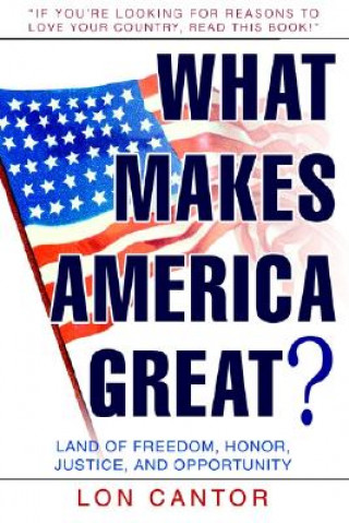 Könyv What Makes America Great? Lon Cantor