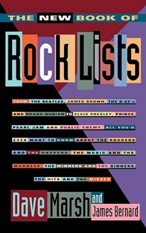 Kniha New Book of Rock Lists James Bernard